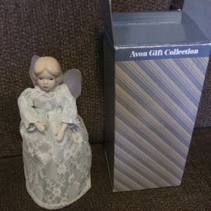avon snow angel tree topper doll